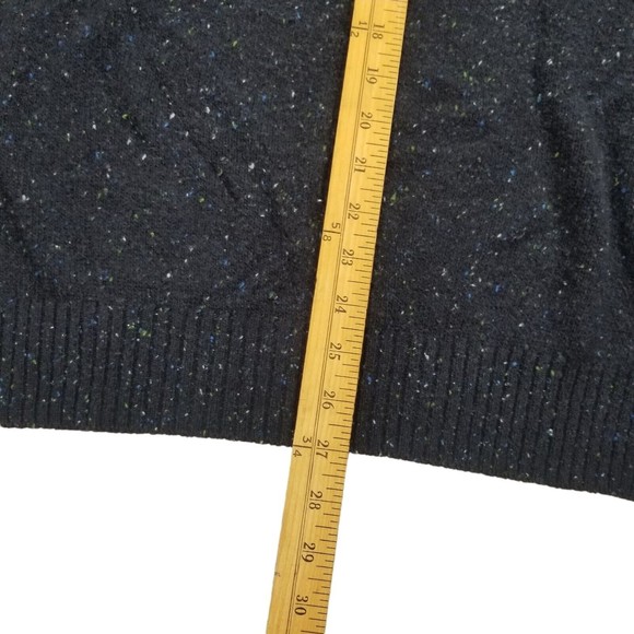 GH Bass Crewneck Sweater Mens L Acrylic Wool Grandpa Pullover Lightweight Blue - Picture 11 of 16